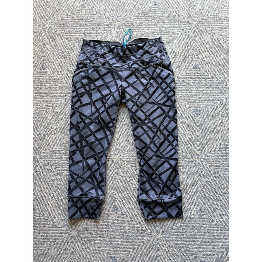 Women's Athleta Splash Relay Capri Pants -‎ Gray/Black - Small - 929778-02